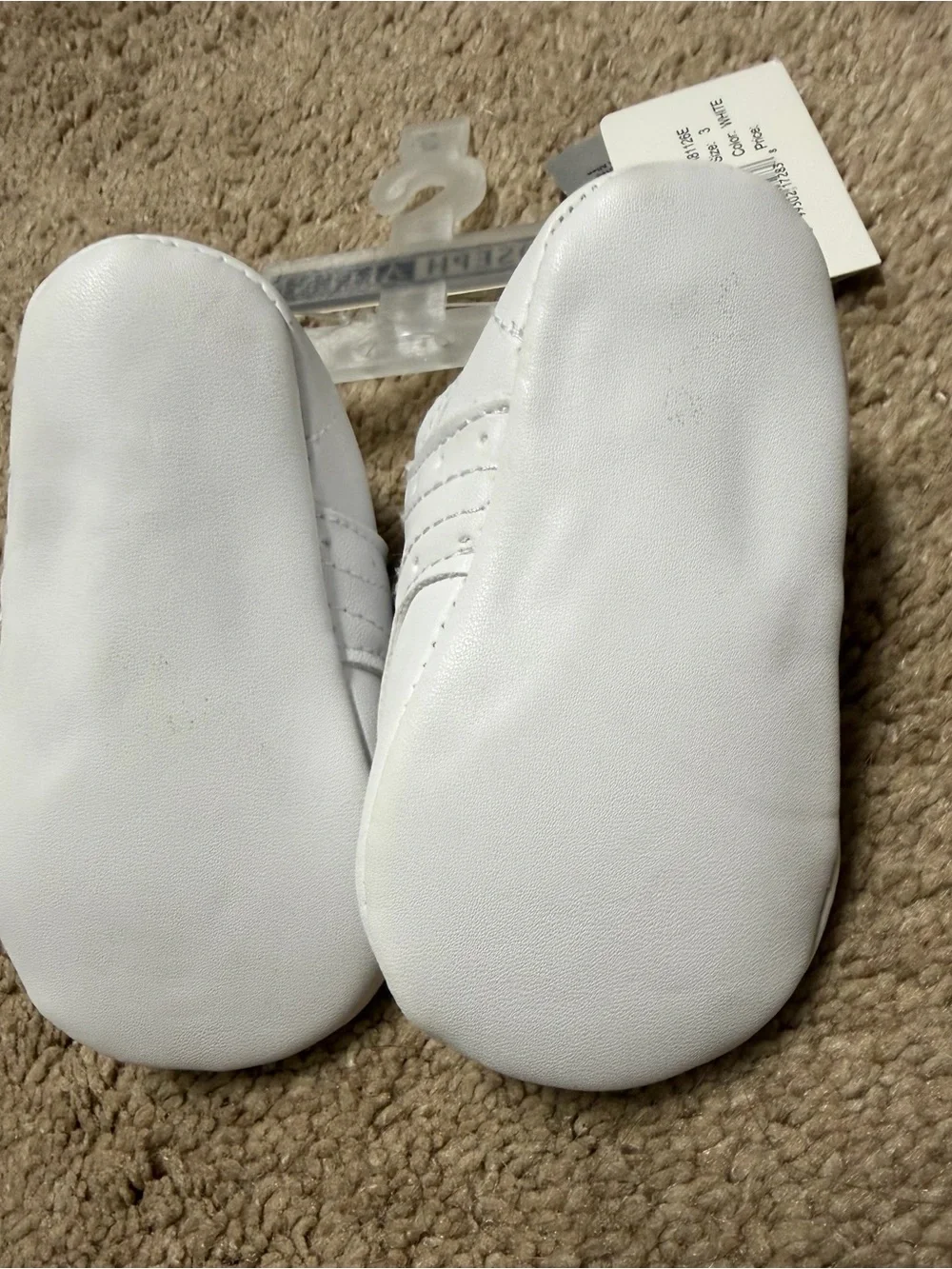 Kids White Lace-Up Baby Shoes